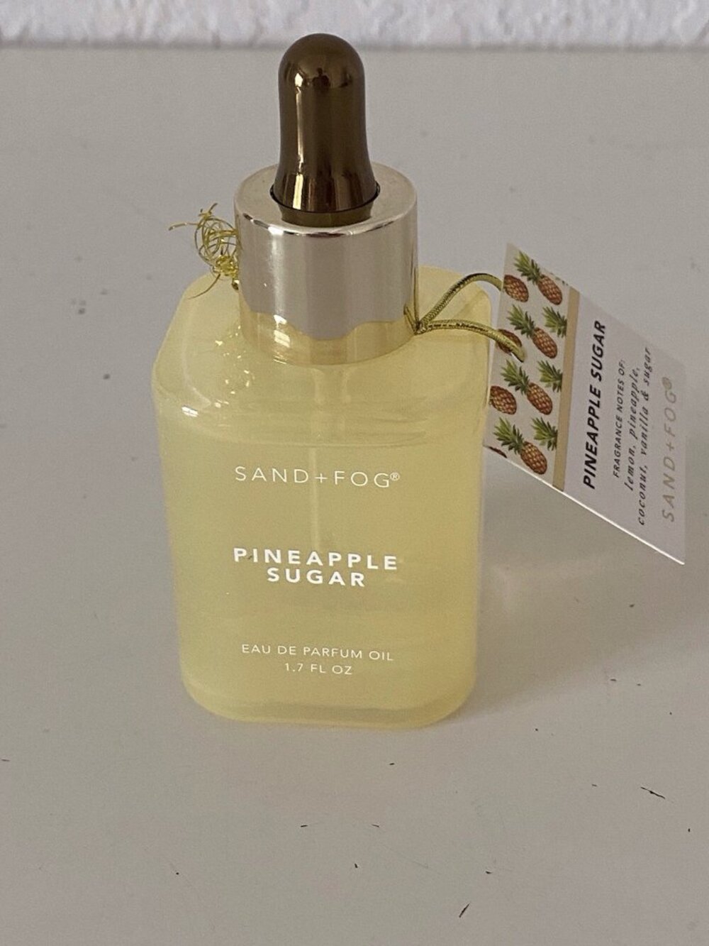 Sand + Fog Eau De Parfum Oil 1.7 fl oz PINEAPPLE SUGAR Lemon Coconut Vanilla